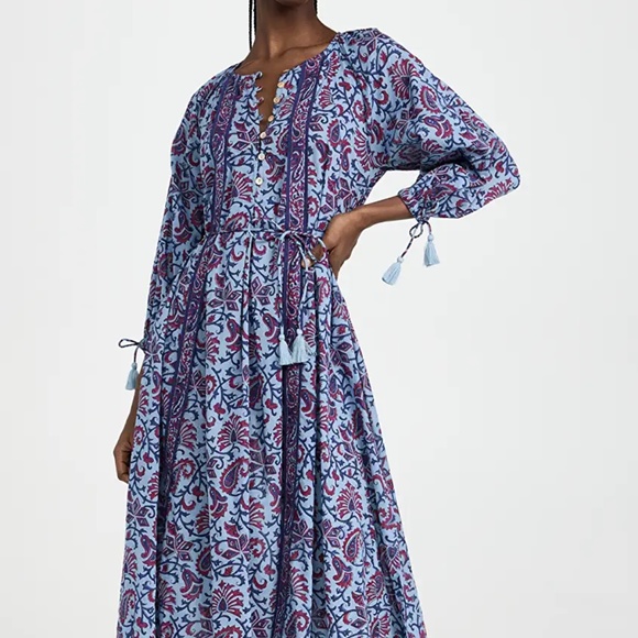 Cleobella Faith Caftan Midi Dress - Picture 2 of 9
